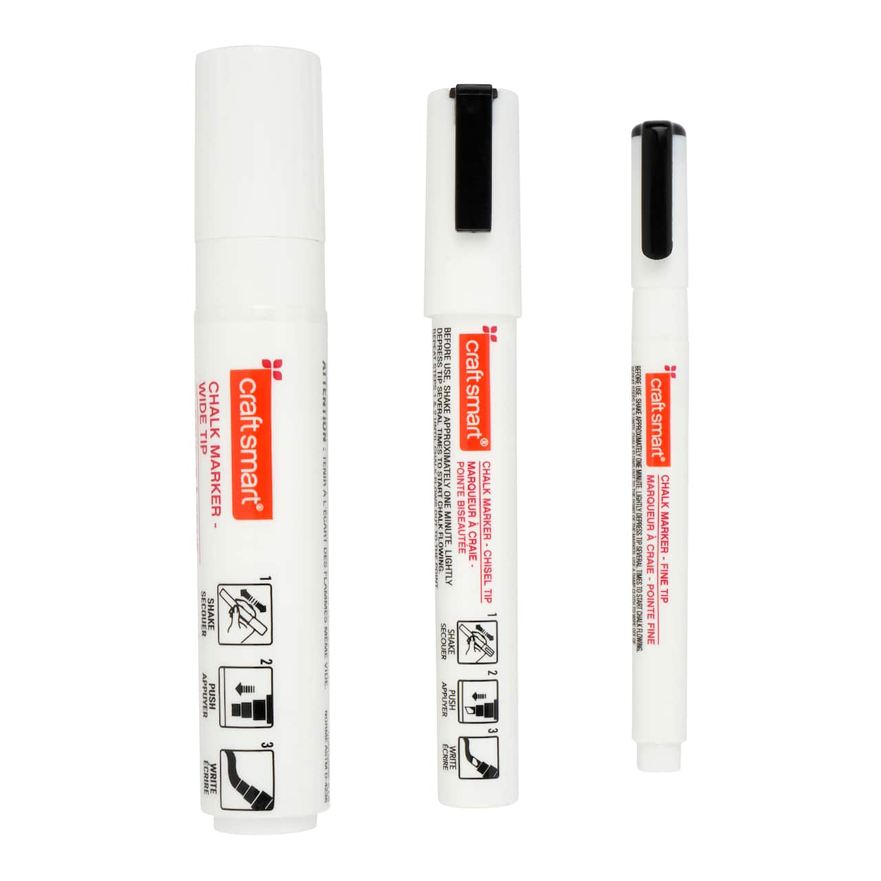 6 Packs: 3 ct. (18 total) White Chalk Markers by Craft Smart®